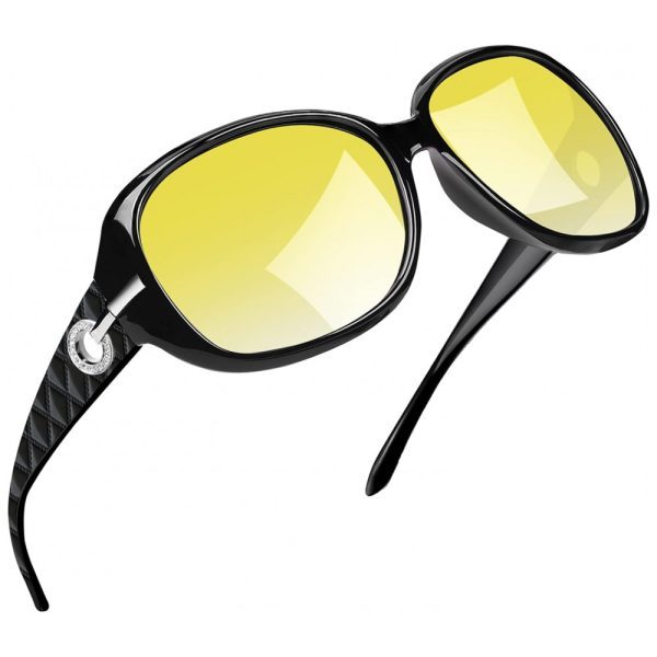 ectq2bkskh280b_0 jpg - Óculos de Sol Feminino com Proteção UV, Joopin A15, Preto e Amarelo