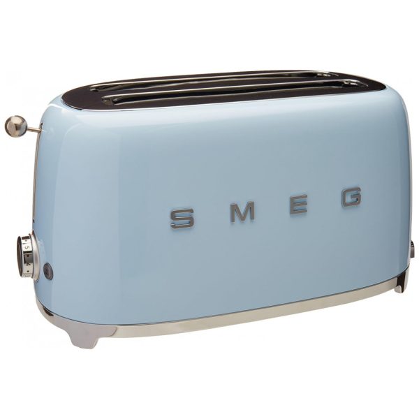 ectq2dgiunx00b_0 jpg - Torradeira Elétrica Retrô 4 Fatias em Aço Inoxidável, 110V 950W, Smeg, Azul