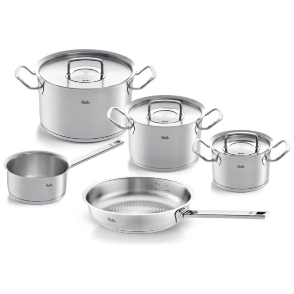 ectq2kbxfyk90b_0 jpg - Jogo de Panelas em Aço Inoxidável com 8 Peças e Alças Ergonômicas de Metal, Fissler Original Profi Collection, Prata