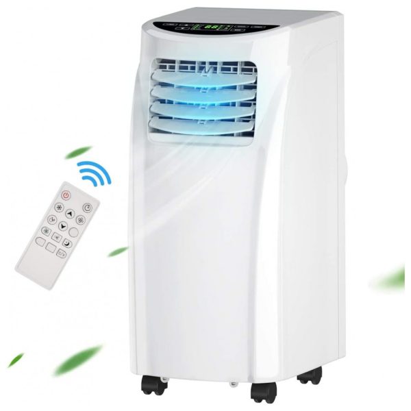 ectq2y2vfq980b_0 jpg - Climatizador Portátil com 2 Velocidades e Temporizador, 110v, COSTWAY, Branco