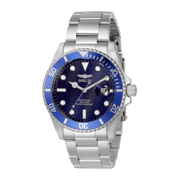 ectq37233_vni_0 jpg - Relógio Feminino de Quartzo Pro Diver, Invicta 33273, Prata e Azul