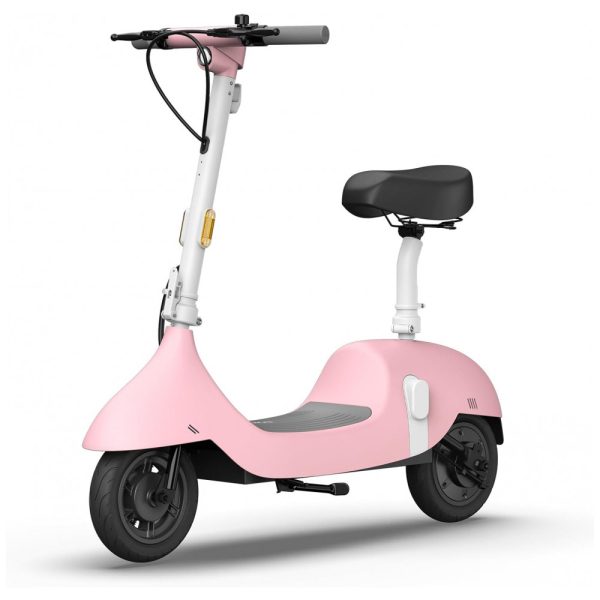 ectq3dft5hh90b_0 jpg - Patinete Elétrico com Assento para Adolescentes e Adultos, Alcance 45km e Peso 100kg, OKAI ES50B, Rosa