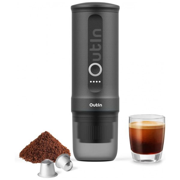 ectq3fpwfkrb0b_0 jpg - Mini Máquina de Café Expresso Portátil 80mL, 12V, Outin, Cinza