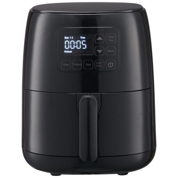 ectq3l5spycc0b_0-3 jpg - Fritadeira Elétrica Air Fryer 6 em 1, 2,4L com 100 Opções de Menu e Personalizável, 110V 1300W, Preta