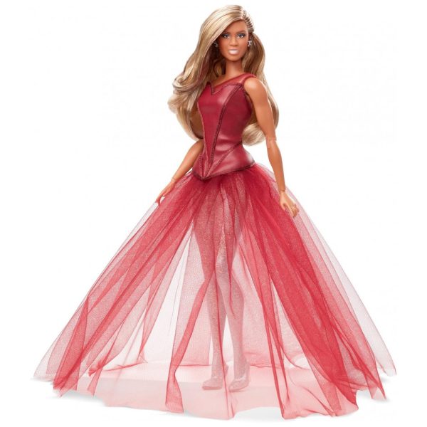 ectq3tdfyfc90b_0-1 jpg - Tribute Coleção Laverne Cox Boneca Colecionável com Vestido de Festa Deslumbrante, BARBIE HCB99, Vermelho