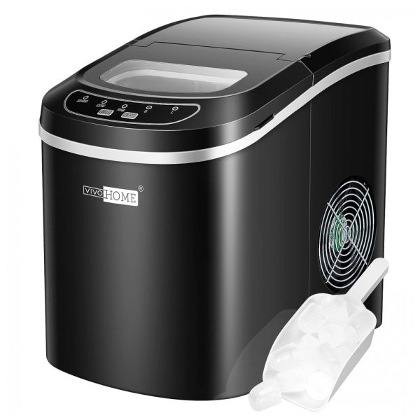 ectq3xvpx1t70b_0 jpg - Máquina de Gelo Automática Portátil até 11 kg de Gelo em 24h, 110v, VIVOHOME VH289 BK, Preto