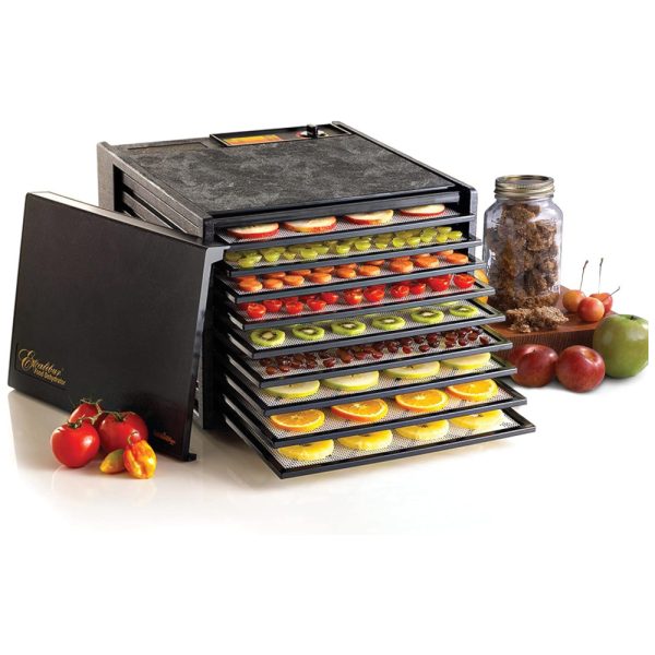 ectq4m519z400b_0 jpg - Desidratador de Alimentos 9 Tray 600W, EXCALIBUR 3900B, Preto