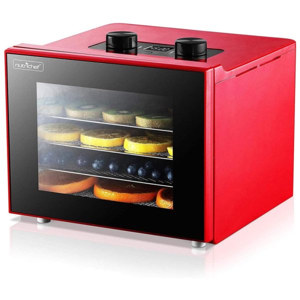 ectq4tfyzv780b_0 jpg - Desidratador de Alimentos 350W 4Trays, NUTRICHEF NCDH4S.5, Vermelho