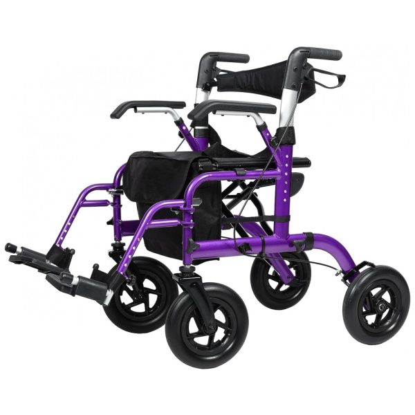 ectq52c2mzr90b_0 jpg - Andador 2 em 1 para Adultos e Idosos de até 136 kg Dobrável com Encosto Reversível, ELENKER, Roxo