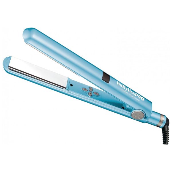 ectq613a0qt00b_0 jpg - Nano Titanium Chapinha Prancha de Cabelo com Placas Flutuantes e Calor Uniforme, Bivolt, BABYLISSPRO BNT4095TUC, Azul