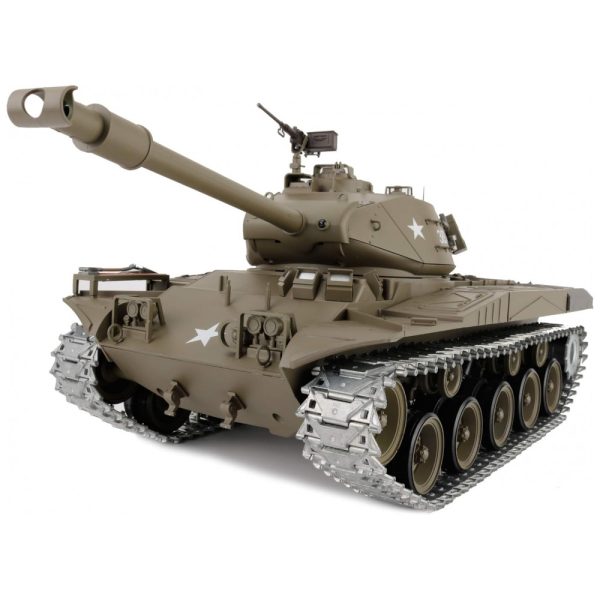 ectq6665jfb70b_0 jpg - Tanque M41A3 Walker Bulldog para Adultos com Controle Remoto de 2.4GHz e Torre Giratória de 360, Heng Long