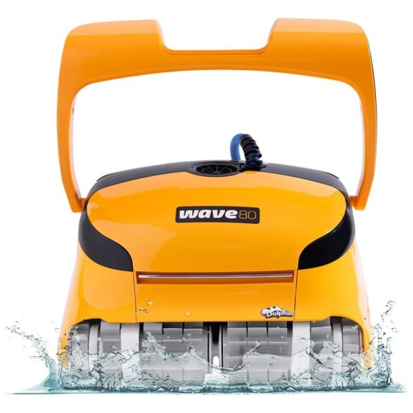 ectq6pm9zry80b_0 jpg - Robô Aspirador de Piscina com Cabo, Função Escalada em Paredes e Filtros Finos e Ultrafinos Intercambiáveis para Piscinas de 20 Metros, 110V, Dolphin Wave80, Amarelo