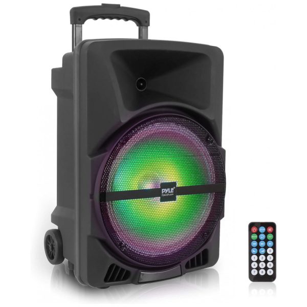 ectq6xttx4l70b_0-1 jpg - Caixa de Som Bluetooth Portatil com Controle e Luz LED, 1200W, PYLE PPHP1544B, Preto