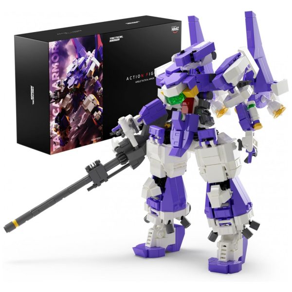 ectq7k8y3fjc0b_0 jpg - Kit de Construção Wuotan Mecha com 630 Peças, Nifeliz, Branco e Roxo