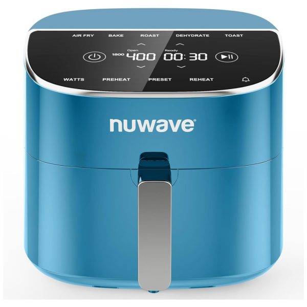 ectq7njf6svc0b_0-1 jpg - Fritadeira Elétrica Air Fryer 7.5L com Tela Digital, Livre de PFAS, 100 Predefinições e 50 Memória, 110V 1800W, Nuwave, Azul