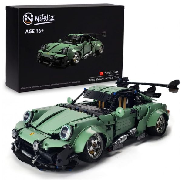 ectq7t8jkxk90b_0-2 jpg - Kit de Construção Carro esportivo MOC Pr966 com 2435 Peças, Nifeliz, Verde