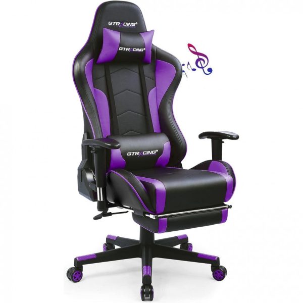 ectq7tjk7df80b_0 jpg - GTRACING Cadeira de Escritório Gamer Ergonômica e Reclinável com Bluetooth e Alto Falantes, Roxa