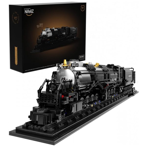 ectq82sh4vgc0b_0 jpg - Kit de Construção Locomotiva a Vapor Articulada com 1818 Peças, Nifeliz, Preto