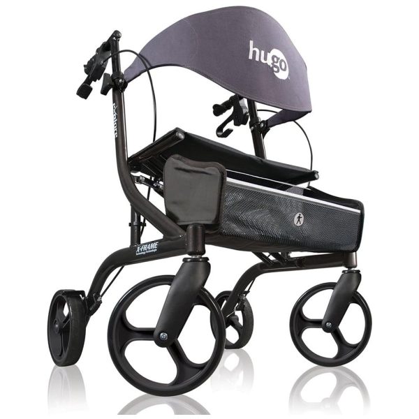 ectq8da0vi500b_0 jpg - Andador para Idoso Dobrável até 136kg com assento, Encosto e Cesto Dobrável, Hugo Mobility, Preto