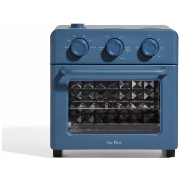 ectq8fj2ktlc0b_0 jpg - Forno Elétrico 6 em 1, 12L com Infusão de Vapor e Controle de Temperatura, 110V 1400W, Our Place, Azul