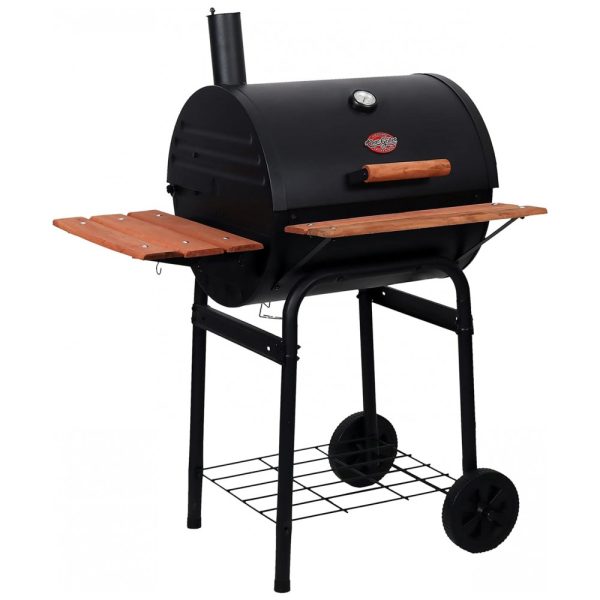 ectq8z5un9000b_0-2 jpg - Churrasqueira a Carvão com Defumador, Termostato e Mesa Auxiliar de Madeira, CHAR GRILLER E2123, Preto