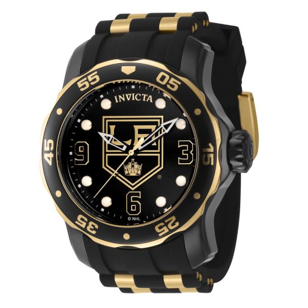 ectq90324_gz_vni_0 jpg - Relgio Invicta NHL Los Angeles Kings 48mm. Ouro e preto. Modelo ZG 42309 para homens.