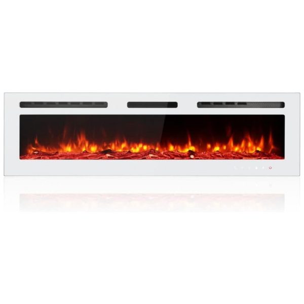 ectq969m6xh80b_0 jpg - Lareira Elétrica de Embutir A43x152L com Controle Remoto, 110V 1500W, Maxhonor, Branca