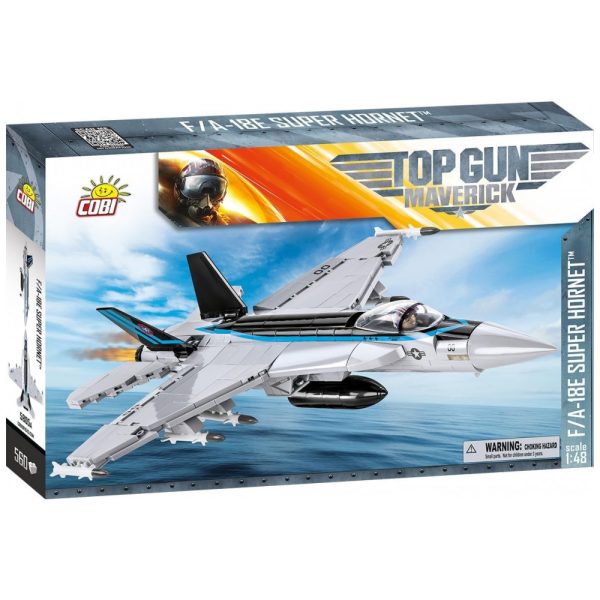 ectq99b47h680b_0-1 jpg - Kit de Construção Caça TOP Gun Maverick F A 18E Super Hornet com 560 Peças, COBI, Prata