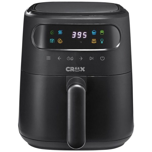 ectq9wl9881c0b_0 jpg - Fritadeira Elétrica Air Fryer 3L com Tecnologia TurboCrisp, Controle de Temperatura e Desligamento Automático, 110v 1300W, CRUX, Preta