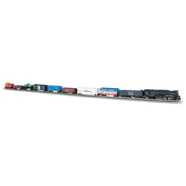 ectqalhqk6000b_0 jpg - Conjunto de Trem Trenzinho Elétrico Escala 1160, BACHMANN TRAINS 24009, Preto