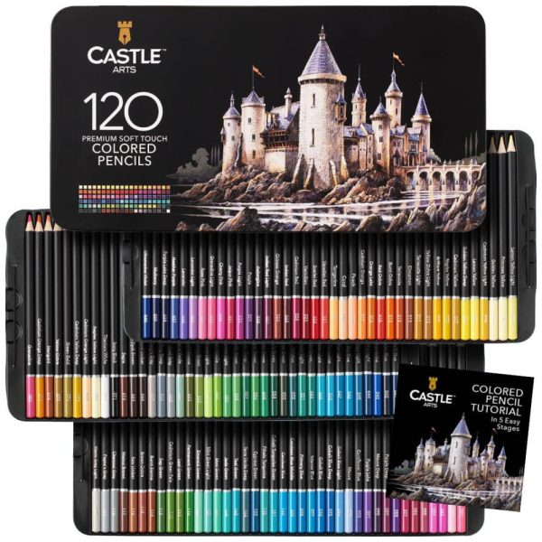 ectqb19cb2d70b_0 jpg - Lápis de Cor Profissional 120 Cores, CASTLE ART SUPPLIES