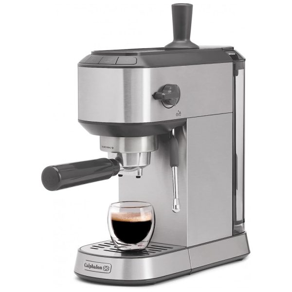 ectqbdzjp99b0b_0 jpg - Máquina de Café Expresso em Aço Inoxidável com Bocal de Leite, 110V, Calphalon, Cinza