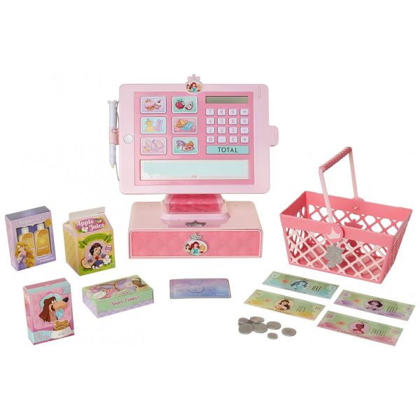 ectqd4glnwk70b_0 jpg - Caixa Registradora de Brinquedo e Acessórios, Coleção Disney Estilo Princesa, Rosa