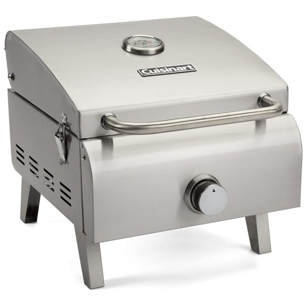 ectqdbnly6770b_0 jpg - Churrasqueira e Grill a Gás, Profissional de Cozinha, 110v, CUISINART CGG 608, Prateado