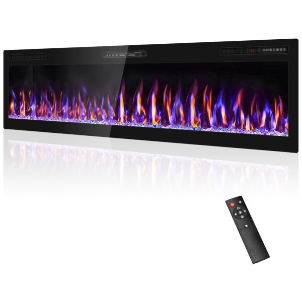 ectqdbx9t6cd0b_0 jpg - Lareira Elétrica 173 cm, Revestimento Ultra Estreito, Montada na Parede, com Controle Remoto, Tela Touch, Aquecedor 1500W.Eueiriup