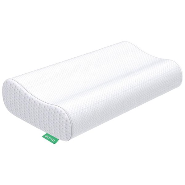 ectqdkq5kf970b_0-4 jpg - Travesseiro Ortopédico Cervical para Alívio de Tensão no Pescoço, Tamanho Queen com Capa Removível, UTTU, Branco