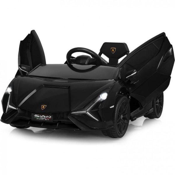 ectqf3c59gp90b_0 jpg - Carro, Carrinho Lamborghini Elétrico Infantil a Bateria 12V 1 Assento com 3 Velocidades Luz LED e Suspensão de Mola, INFANS, Vermelho