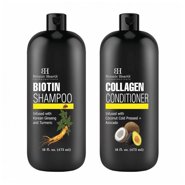 ectqfbb8l5q90b_0 jpg - Shampoo e Condicionador com Colágeno Combate a Queda de Cabelo e Afinamento com Ginseng e Cúrcuma, BOTANIC HEARTH, Preto