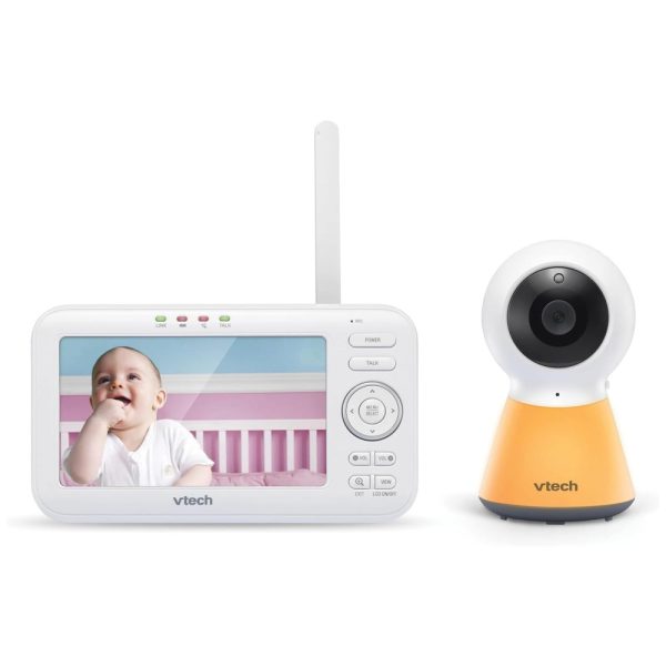 ectqg1w7ttr90b_0-1 jpg - Babá Eletrônica com Monitor, com Luz Noturna, VTECH,Branco