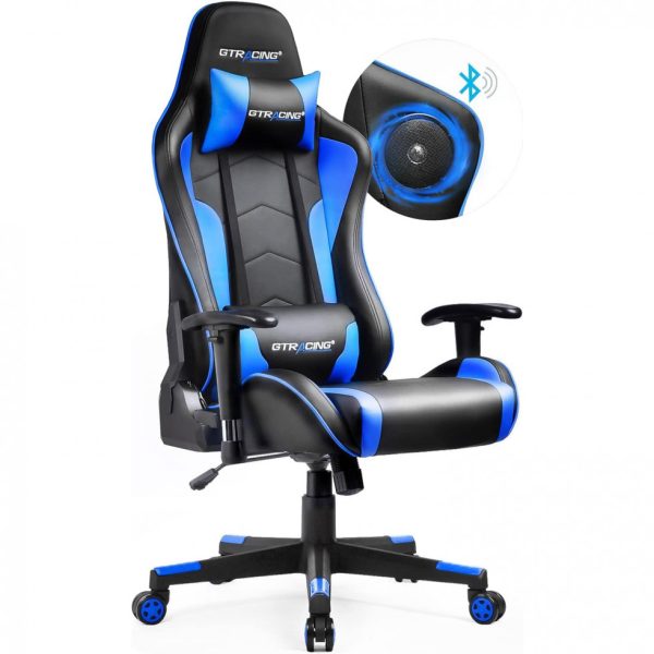 ectqg98qjkj90b_0 jpg - GTRACING GT890M Cadeira de Escritório Gamer Ergonômica com Alto Falantes Bluetooth, Preta