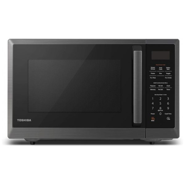 ectqg9z2h4g80b_0 jpg - Micro Ondas de Bancada em Aço Inoxidável 33L com 12 Programas, 110V 1100W, TOSHIBA ML2EM12EA, Preto