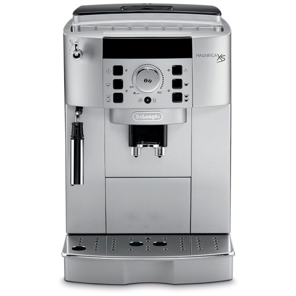 ectqgd4nmm500b_0 jpg - Máquina de Café Expresso Automática com Moedor Embutido e 13 Configurações Ajustáveis, 110V 1450W, De Longhi Magnifica XS ECAM22110SB, Prata