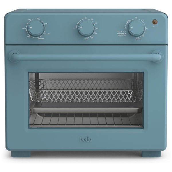 ectqhjjxdpzc0b_0-1 jpg - Forno Elétrico 7 em 1 com Capacidade de 23L, Desligamento Automático, Temporizador Audível e 7 Menus Predefinidos, 110V 1700W, Bella, Azul