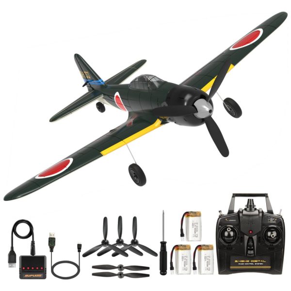 ectqhm391hxb0b_0 jpg - Avião de Controle Remoto de 4 Canais com Giroscópio de 6 Eixos com Sistema de Estabilização Automática, Função de Retorno e Acessórios, ANTSIR, Verde