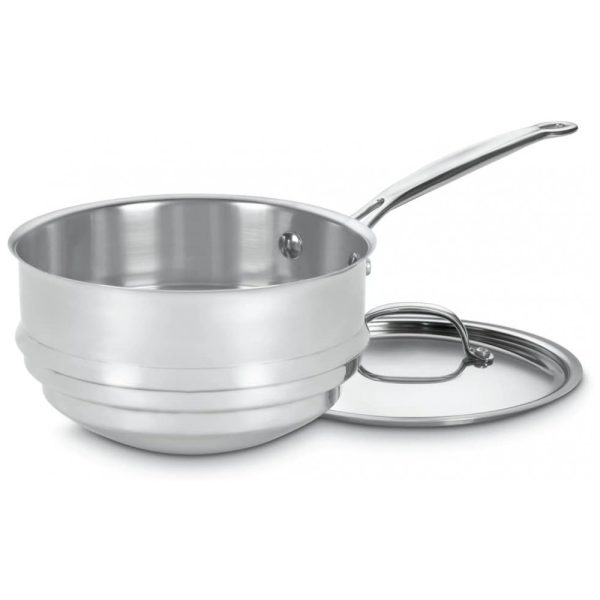 ectqixtmo9000b_0 jpg - Panela para Molhos e Cobertura a Banho Maria 4 Litros, Aço Inoxidável, Cuisinart 7111 20 Chefs Classic