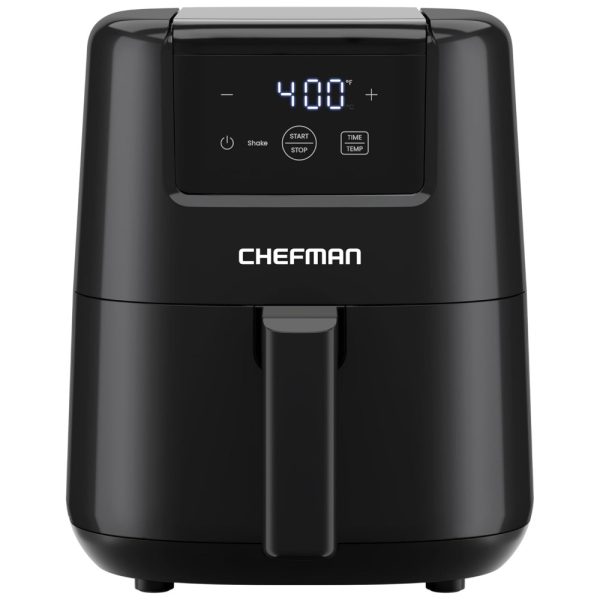 ectqj4hy11cd0b_0 jpg - Fritadeira Air Fryer CHEFMAN 1,89L Digital Compacta, com cesto antiaderente e lavável, timer digital e lembrete para agitar, ideal para refeições