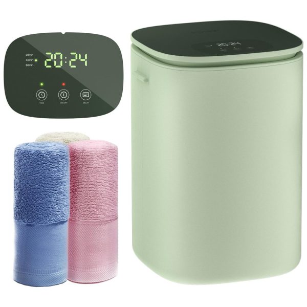 ectqjqrj84fc0b_0 jpg - Aquecedor de Toalha Elétrico 26L com Aquecimento Automático, Timer de 60 Minutos e Tempo de Atraso de Até 24H, 110V, DOACE R 165, Verde