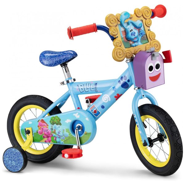 ectqjs2mzxp80b_0 jpg - Bicicleta Infantil Blues Clues You om Rodas de Treinamento para Crianças de 2 a 4 anos, NICKELODEON, Azul