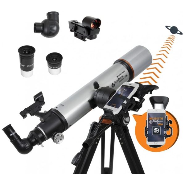 ectqjyq3pj380b_0 jpg - Telescópio Astronômico 26x66 Aplicativo StarSense Compatível com iPhone e Android, Celestron StarSense Explorer DX 102AZ, Cinza