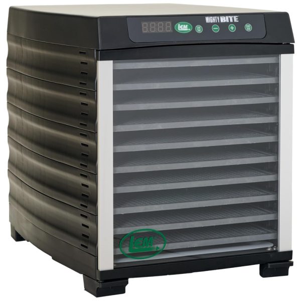 ectqkdbq26gd0b_0 jpg - Desidratador LEM Products MightyBite 10 Bandejas 800W, Controle Digital, Fluxo de Ar Horizontal